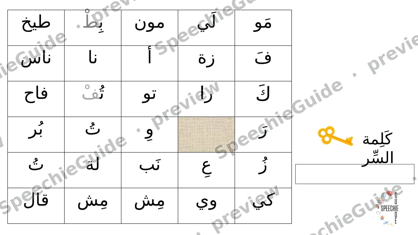 Cover slide of Syllable Puzzle-Written Language